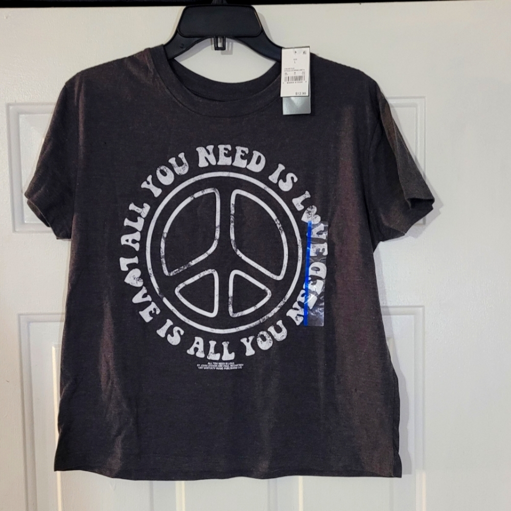 NEW "All You Need Is Love" T-Shirt~Lennon & McCartney~Large